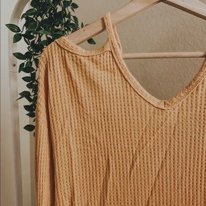 dressup boutique waffle knit top